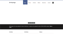 Desktop Screenshot of birthpangs.org
